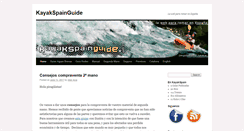 Desktop Screenshot of kayakspainguide.com